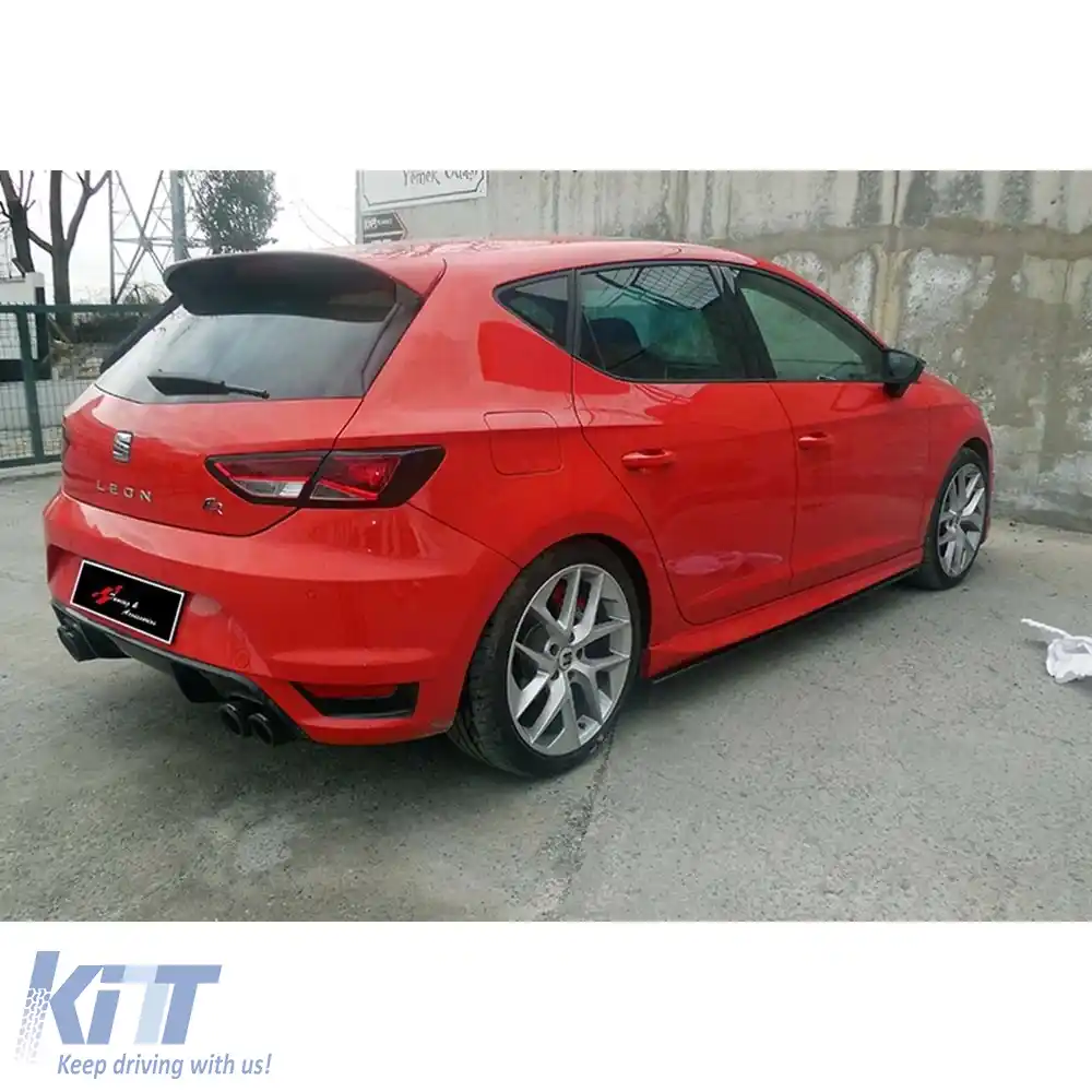 image-2-Leon MK3 Aero Praguri Laterale Suprafață Brută Plastic Vakuum / 2012-2020