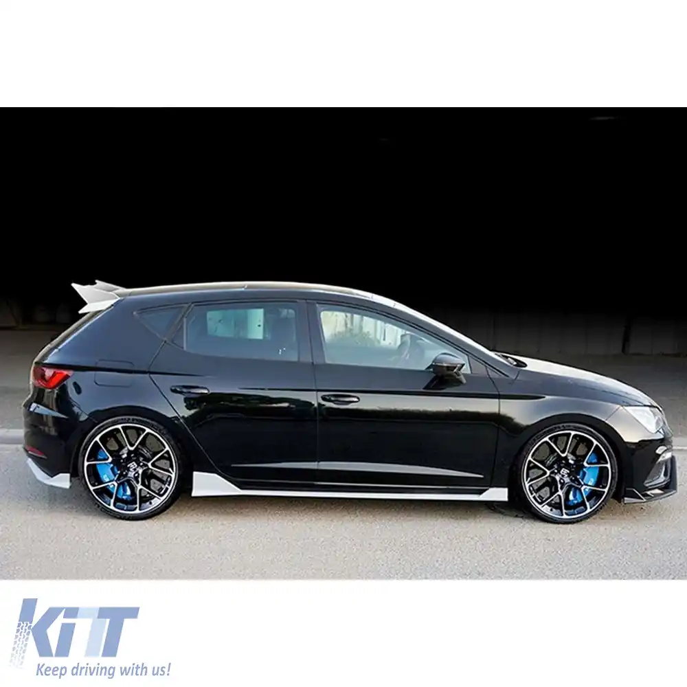 image-26-Leon Mk3 FL Lenz Praguri Laterale Negru Pian Plastic Vacuum / 2017-2020