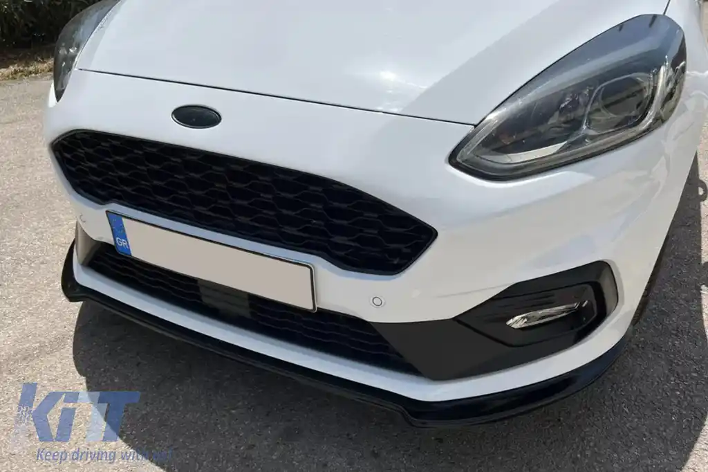 Lip Bara Fata compatibil cu Ford Fiesta Mk8 ST / ST-Line (2017-2021) Negru Lucios-image-6094450