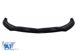 Lip Bara Fata compatibil cu Mercedes A-Class W176 AMG Facelift (2015-2018) Negru Lucios-image-6086437