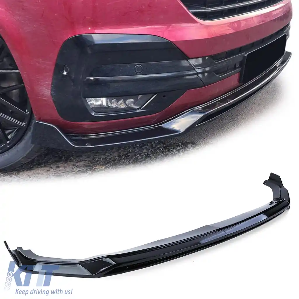 Lipsă spoiler frontal cu splitter și grilă neagră lucioasă, potrivită pentru VW Bus T6.1 din 19-image-6200156