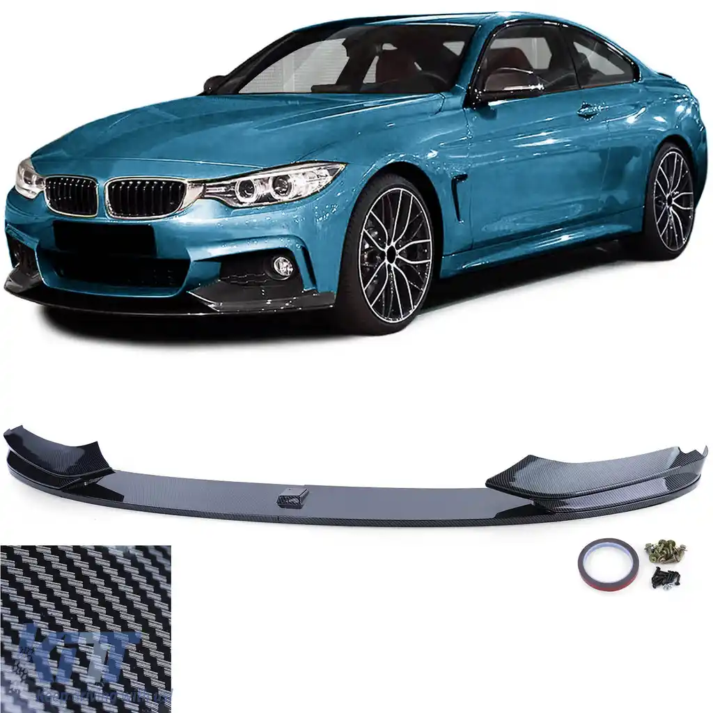 Lipsă spoiler frontal performanță aspect carbon, potrivită pentru BMW Seria 4 F32 F33 F36