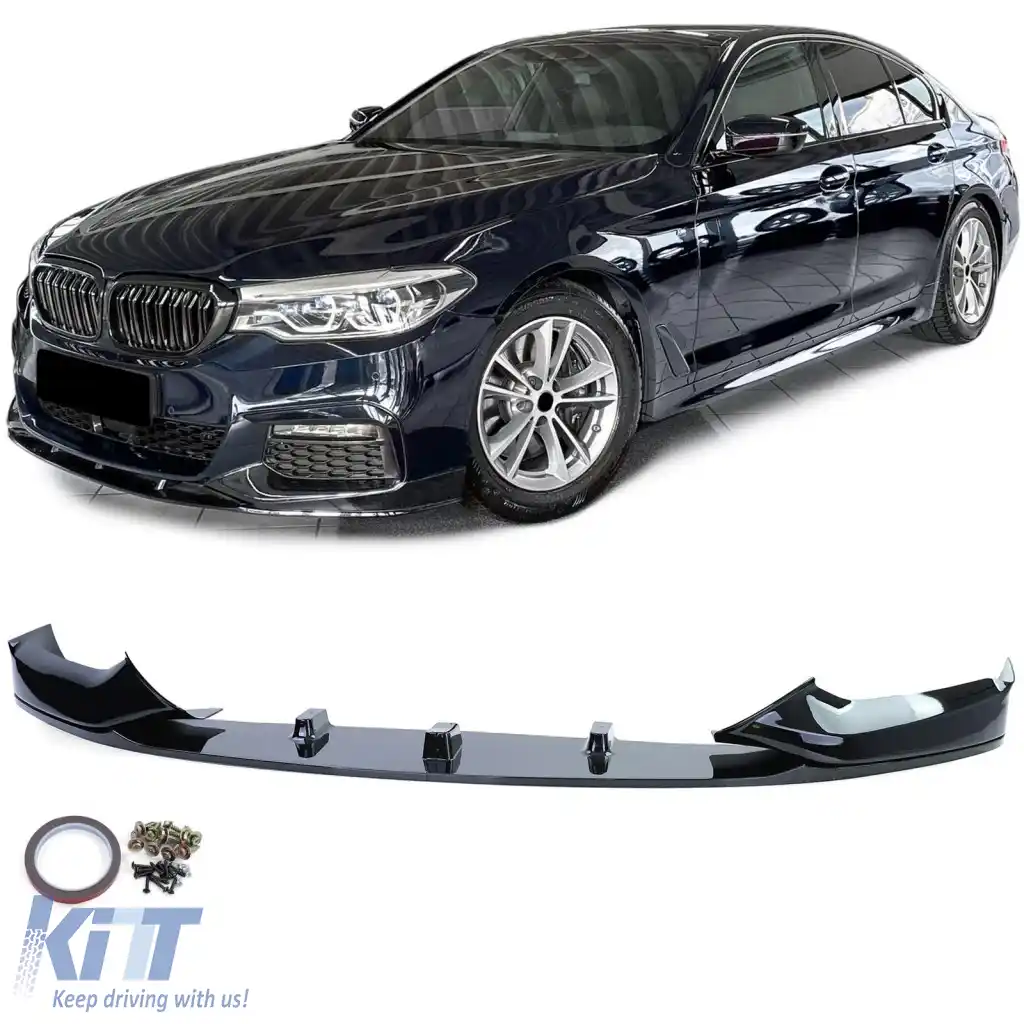 Lipsă spoiler frontal performanță luciosă potrivită pentru BMW Seria 5 G30 G31 2016-2020