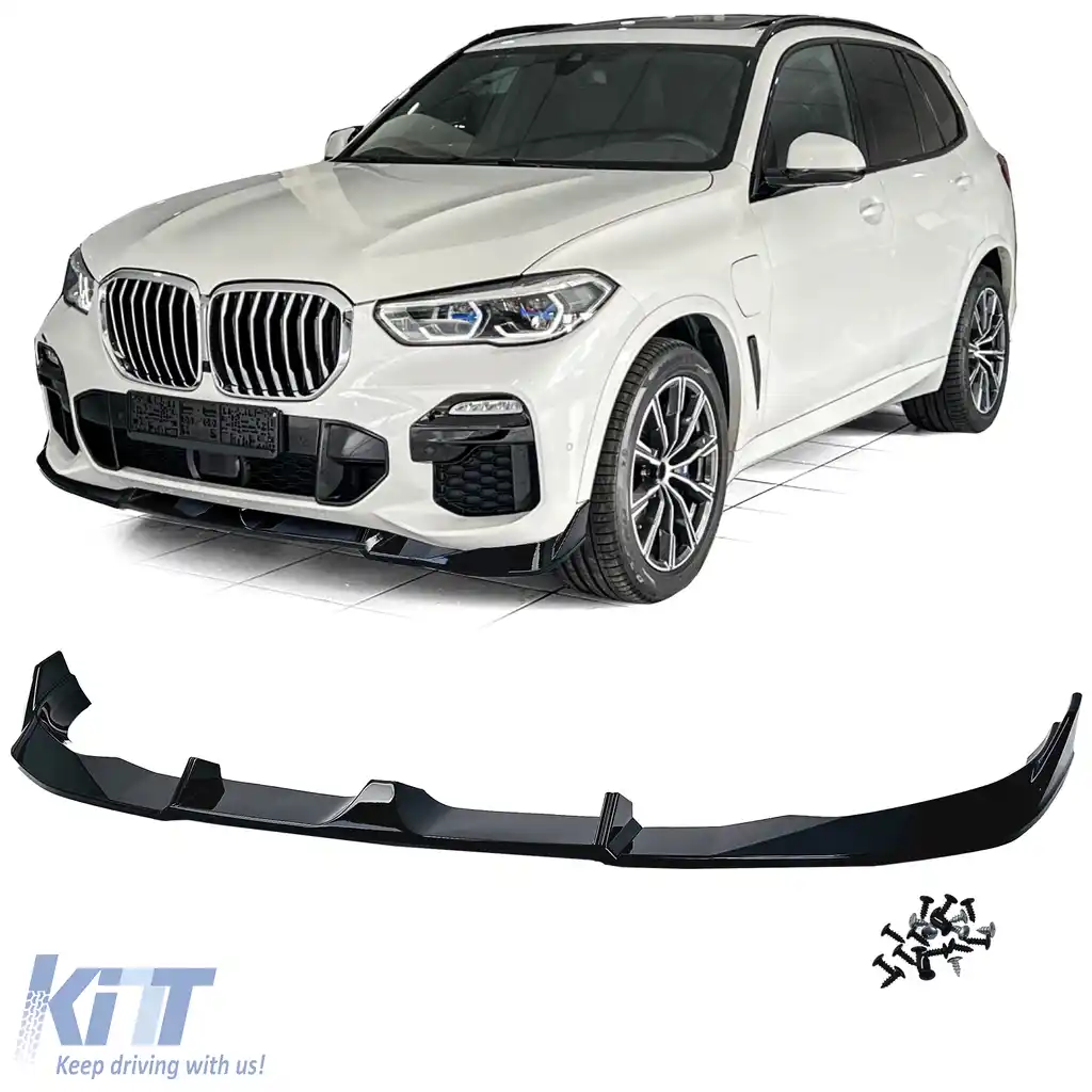 Lipsă spoiler frontal performanță negru lucios potrivit pentru BMW X5 G05 din 2018