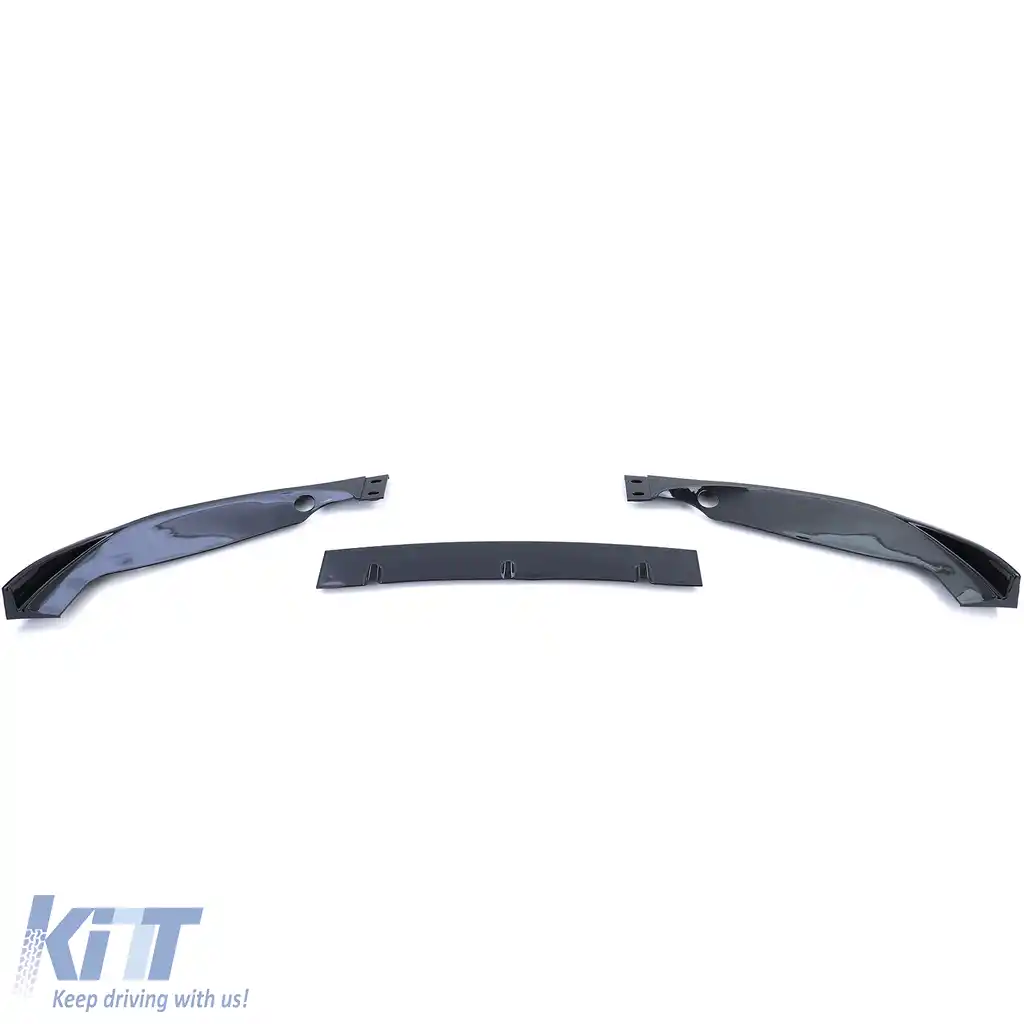 Lipsă spoiler frontal performanță negru lucios potrivit pentru BMW Seria 3 E46 coupe cabriolet-image-6202345
