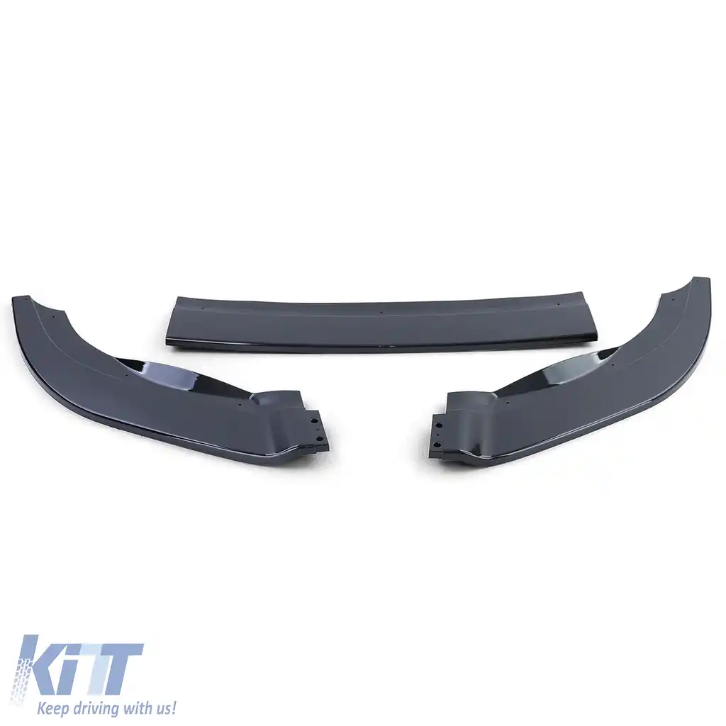 Lipsă spoiler frontal performanță negru lucios potrivit pentru Golf 6 09-12 cu bara R20-image-6206307