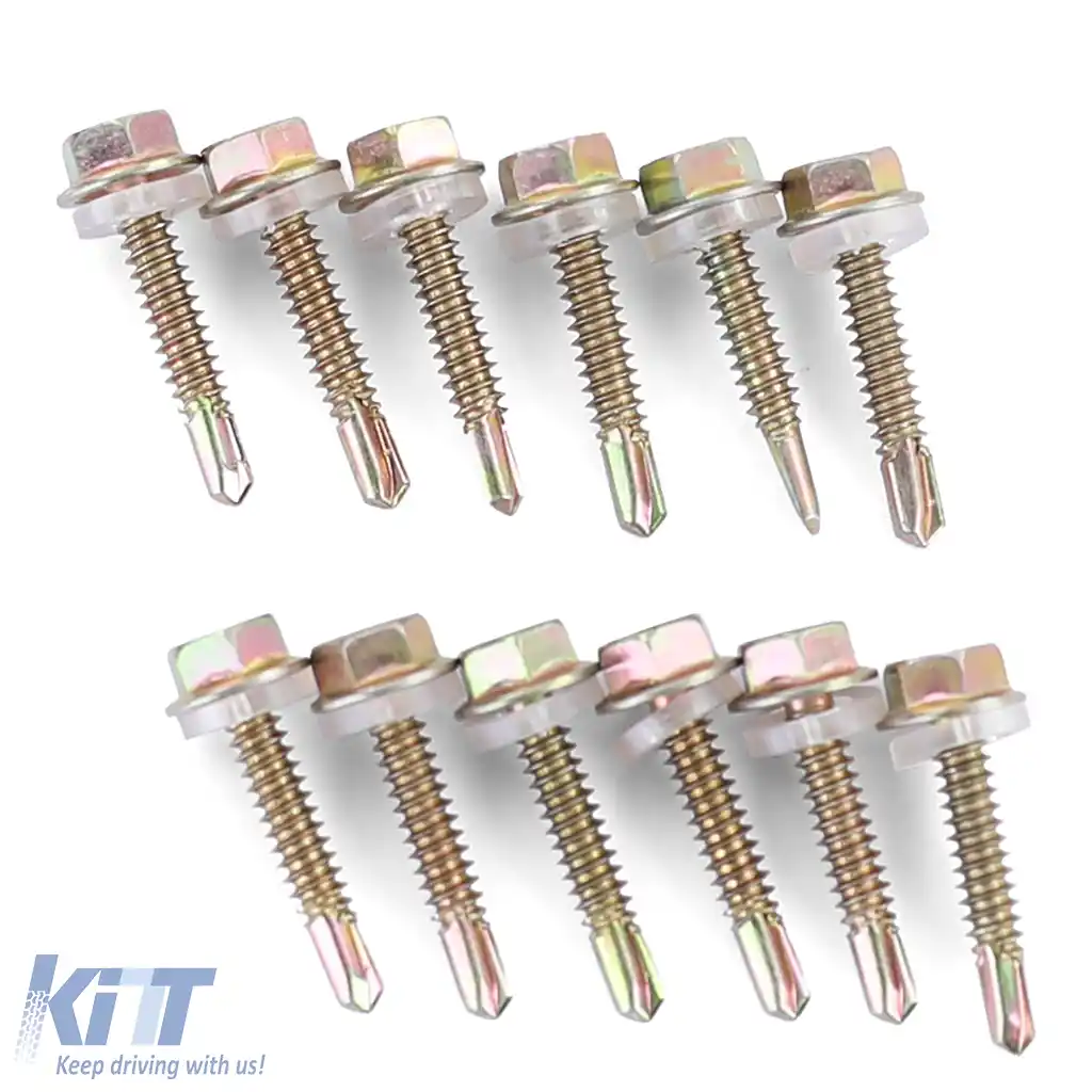 Lipsă spoiler frontal performanță negru lucios potrivit pentru Golf 6 09-12 cu bara R20-image-6206309