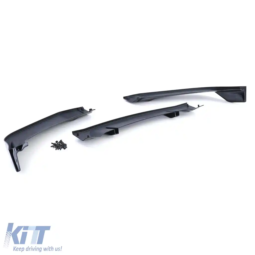 Lipsă spoiler frontal performanță negru lucios, potrivit pentru BMW Seria 3 E90 E91 05-08-image-6200177