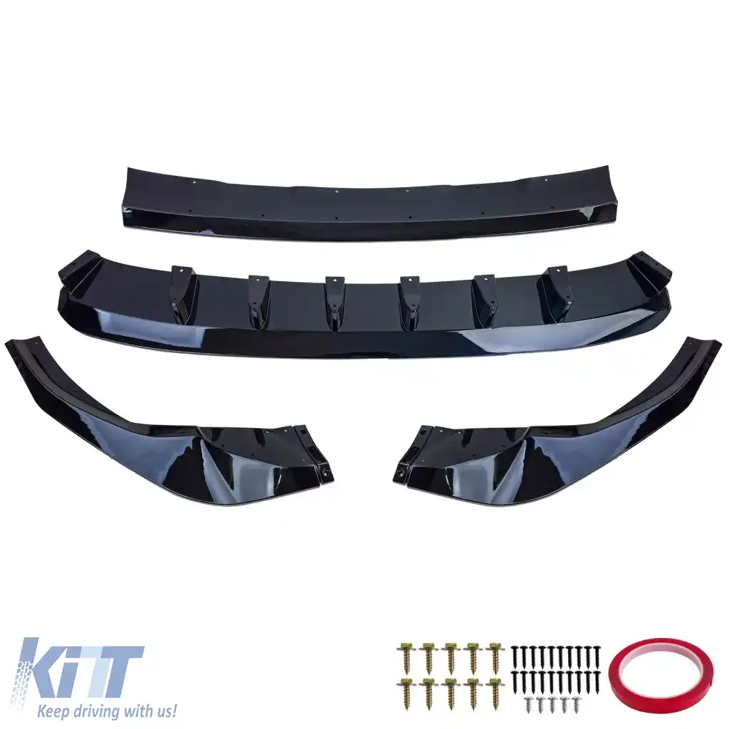 Lipsă spoiler frontal performanță negru lucios, potrivit pentru Audi Q8 cu S-Line 4M 2018-2023-image-6264209