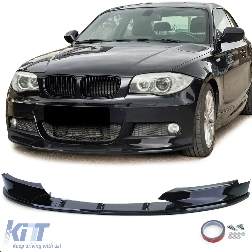 Lipsă spoiler frontal Performance negru lucios potrivit pentru Seria 1 BMW E82 E88 11-13