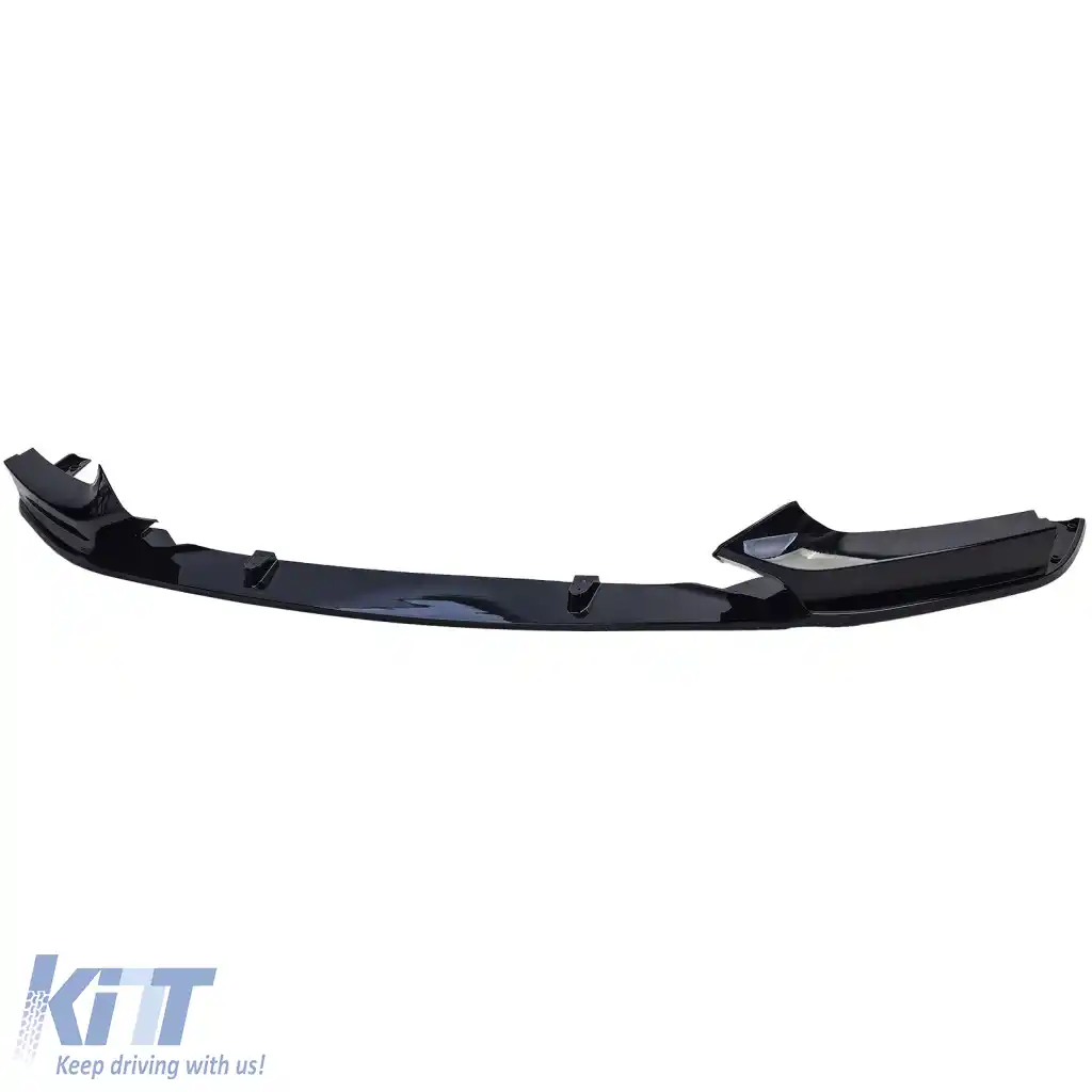 Lipsă spoiler frontal sport negru lucios potrivită pentru BMW Seria 2 F22 F23 cu pachet M-image-6261292