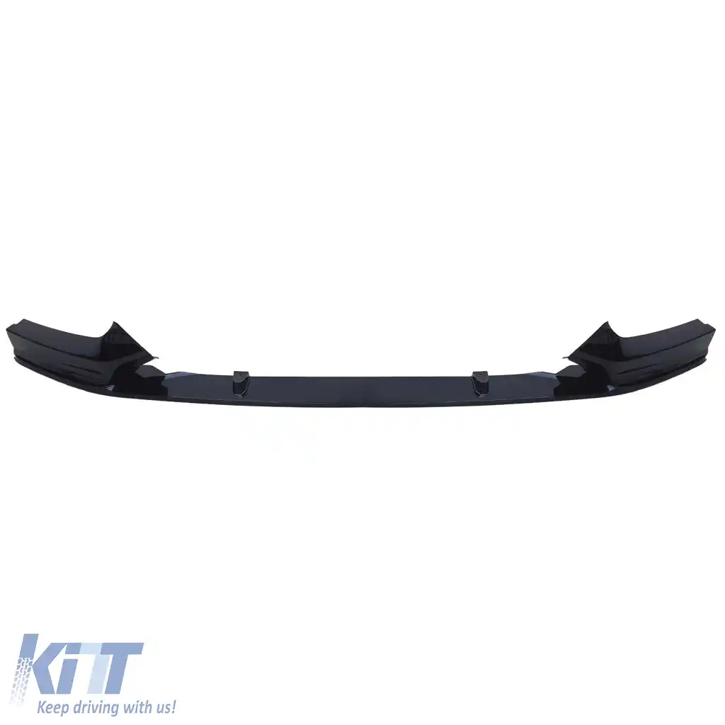 Lipsă spoiler frontal sport negru lucios potrivită pentru BMW Seria 2 F22 F23 cu pachet M-image-6261293