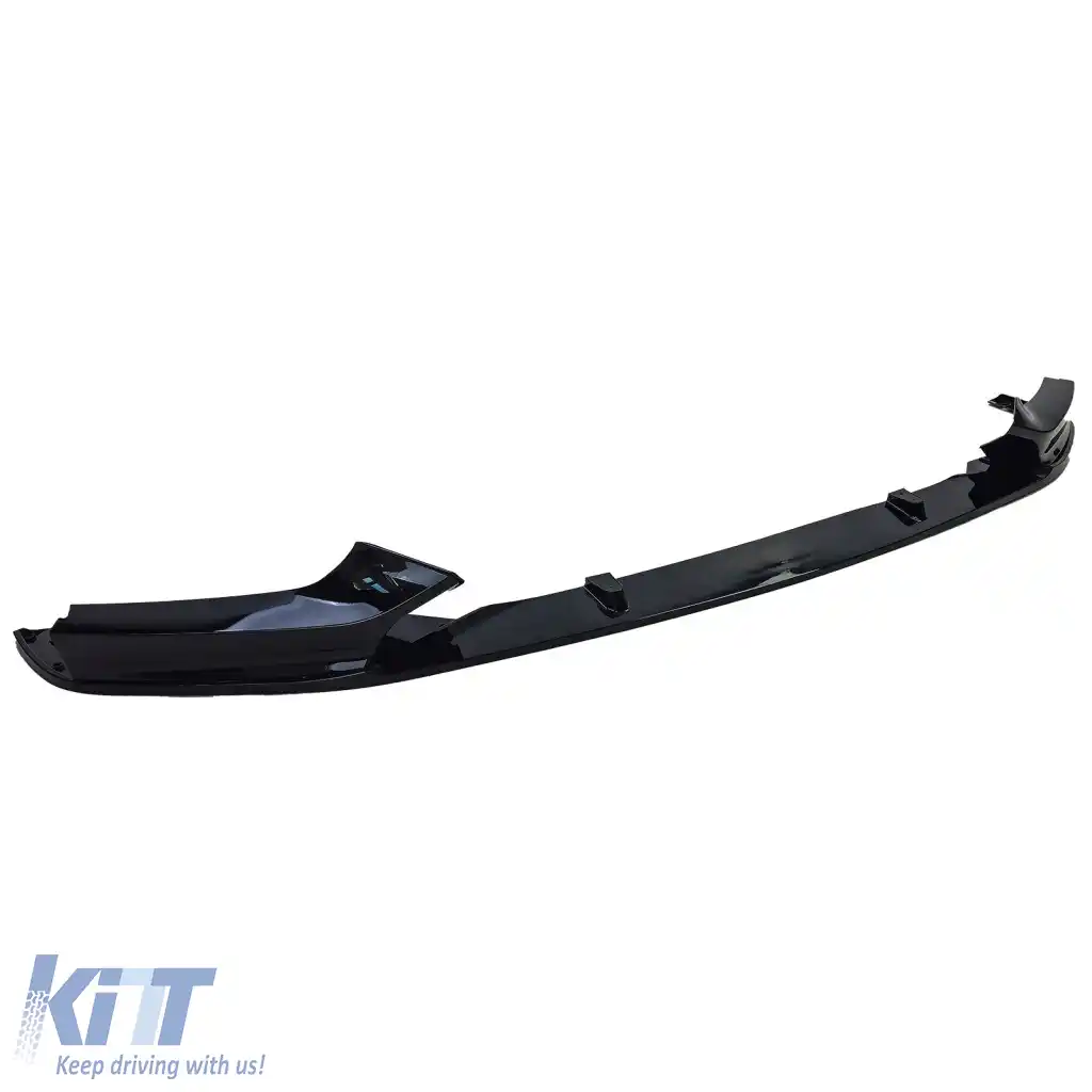 Lipsă spoiler frontal sport negru lucios potrivită pentru BMW Seria 2 F22 F23 cu pachet M-image-6261294