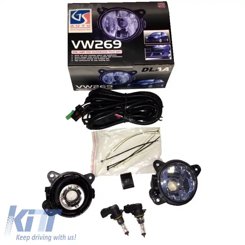 Lămpi de ceață potrivite pentru VW Polo 05-09 / Cross Polo 05-09 / Transporter T5 03-10 / Crafter 06-17 / Skoda Fabia 99-10 / Roomster 06-10 2 buc.-image-6298797