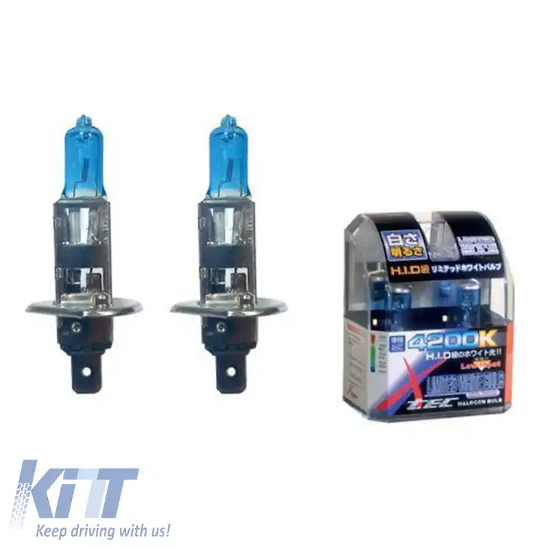 Lămpi de faruri halogen H1 12V 55w Superwhite 4200k X-Tec 2buc