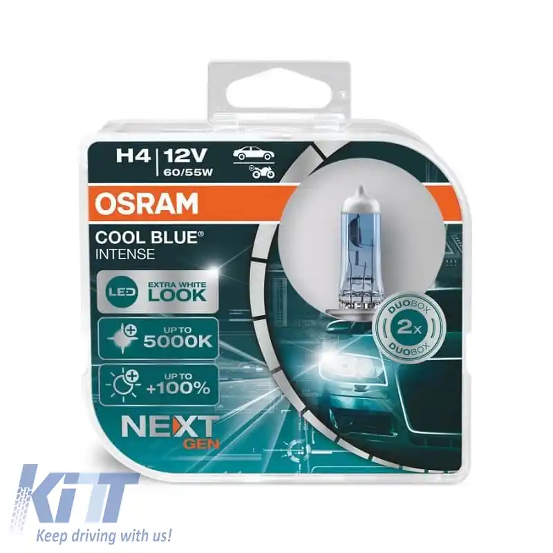 Lămpi de faruri halogen H4 12V 60w/55w Cool Blue Intense Next Generation Osram 64193CBN-HCB 2buc-image-6300025