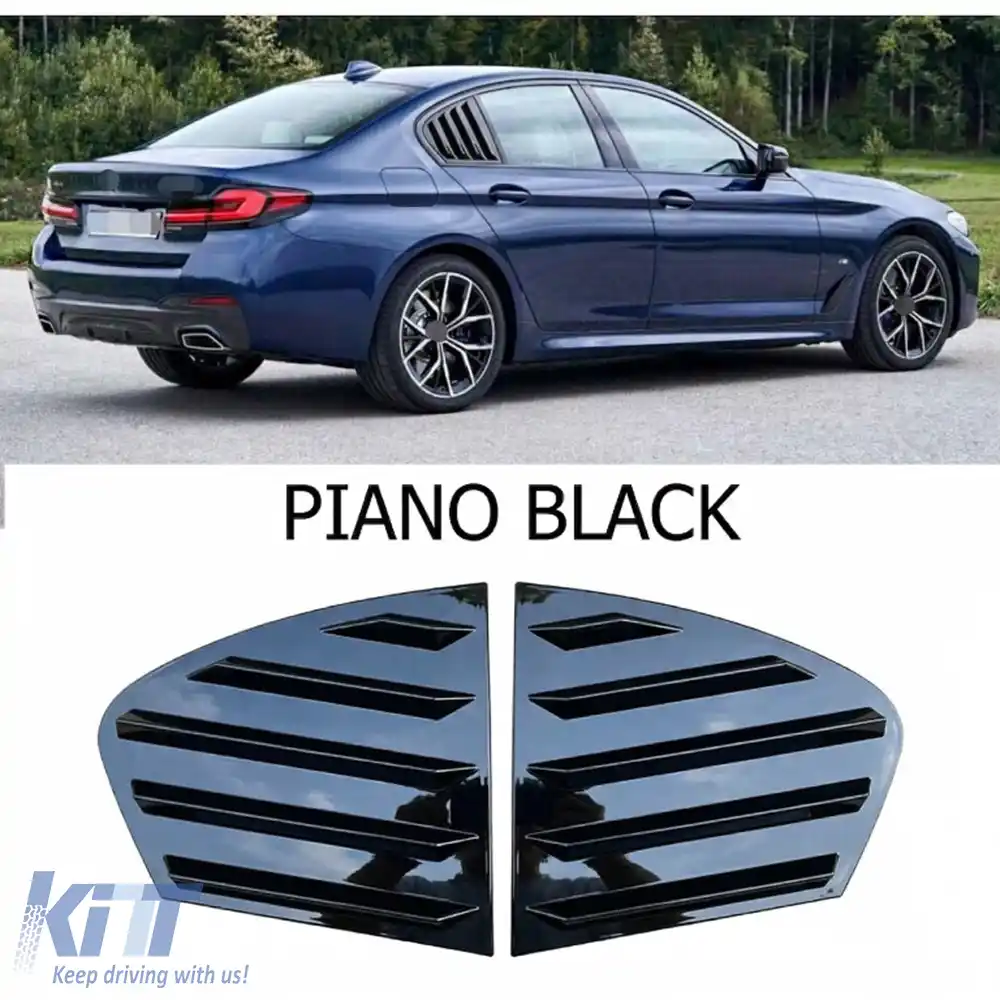 image-6-Louver fereastră laterală G30 Negru pian ABS / 2017-2023