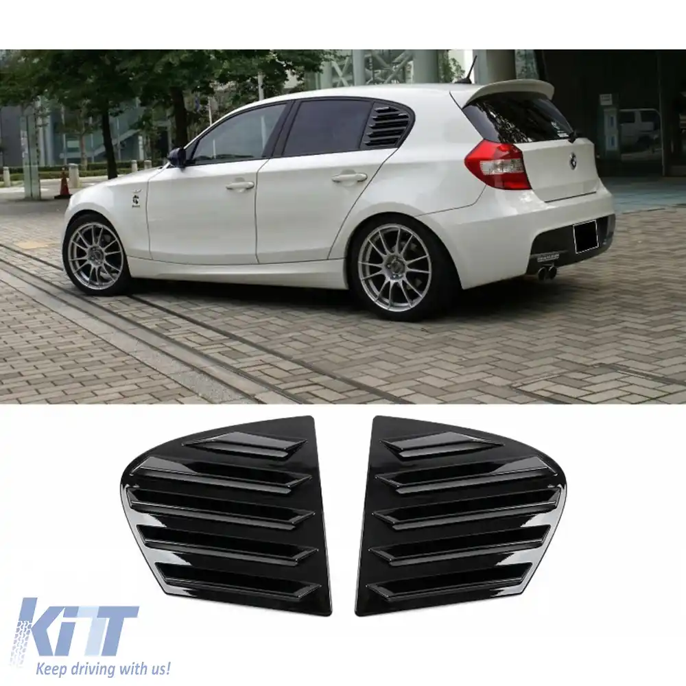 image-58-Louver pentru fereastra laterală E87 Negru piano ABS / 2004-2011