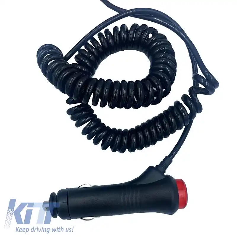 Lumină de Avertizare Rotativă cu Șurub Magnetic și Ventuz LED 12V/24V 13x7cm Portocalie-image-6310257