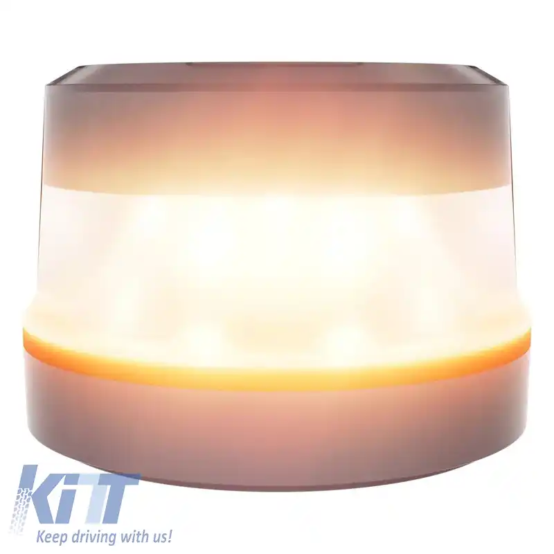 Lumină de avertizare rotativă magnetică Osram LEDguardian Semnal de flare rutier V16 IoT 9Volt 1900K 84 x 60 mm Portocalie LEDSL105-image-6318964