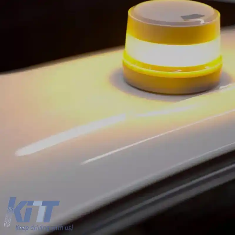 Lumină de avertizare rotativă magnetică Osram LEDguardian Semnal de flare rutier V16 IoT 9Volt 1900K 84 x 60 mm Portocalie LEDSL105-image-6318966
