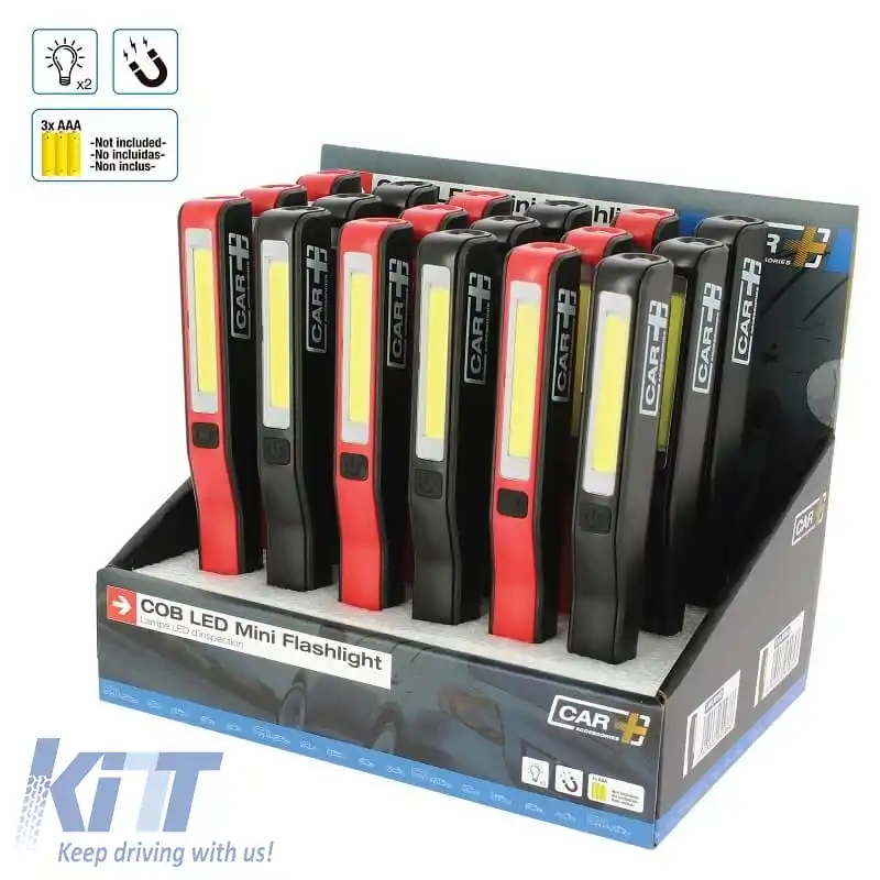 Lumină de lucru Black COB Led Mini Lanternă potrivită pentru CAR+ 240Lm / 80Lm 3W LWLDISP-image-6299387