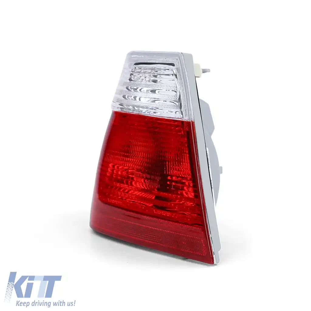 Lumină spate exterioară roșie albă stânga potrivită pentru BMW Seria 3 E46 sedan 98-01-image-6190709