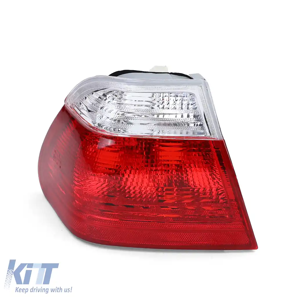 Lumină spate exterioară roșie albă stânga potrivită pentru BMW Seria 3 E46 sedan 98-01-image-6190710