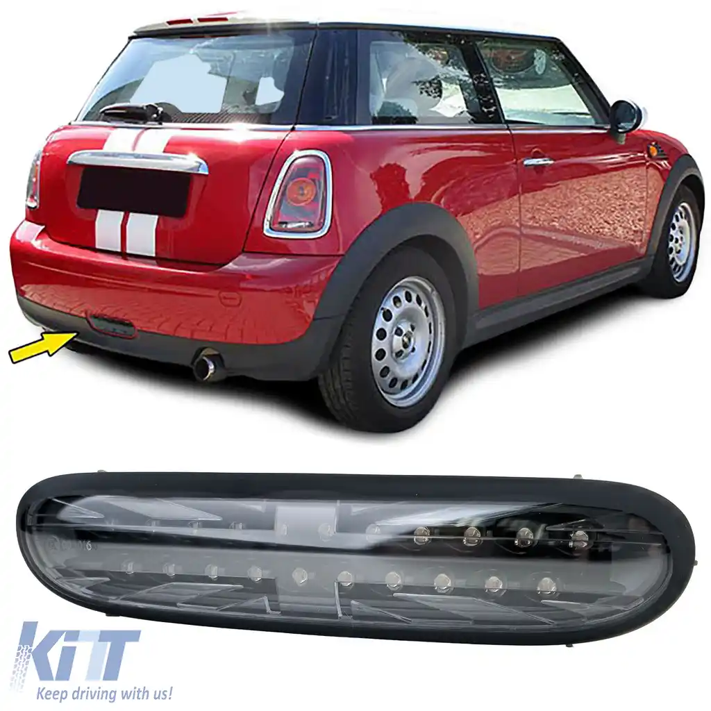 Lumina de ceață spate LED fum negru, potrivită pentru Mini R56 R57 Cabrio One Cooper D 06-10