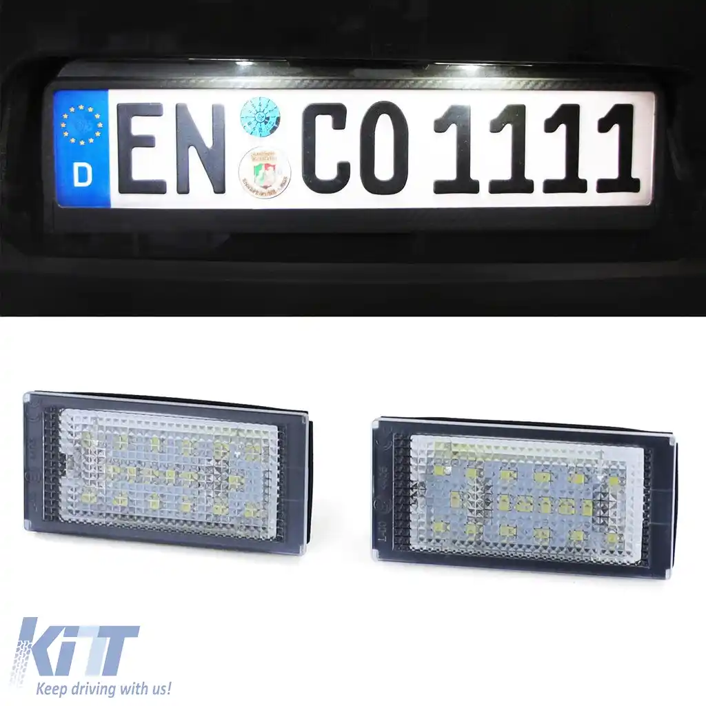 Lumina de număr LED alb 6000K potrivită pentru BMW Seria 3 E46 Coupe 98-03
