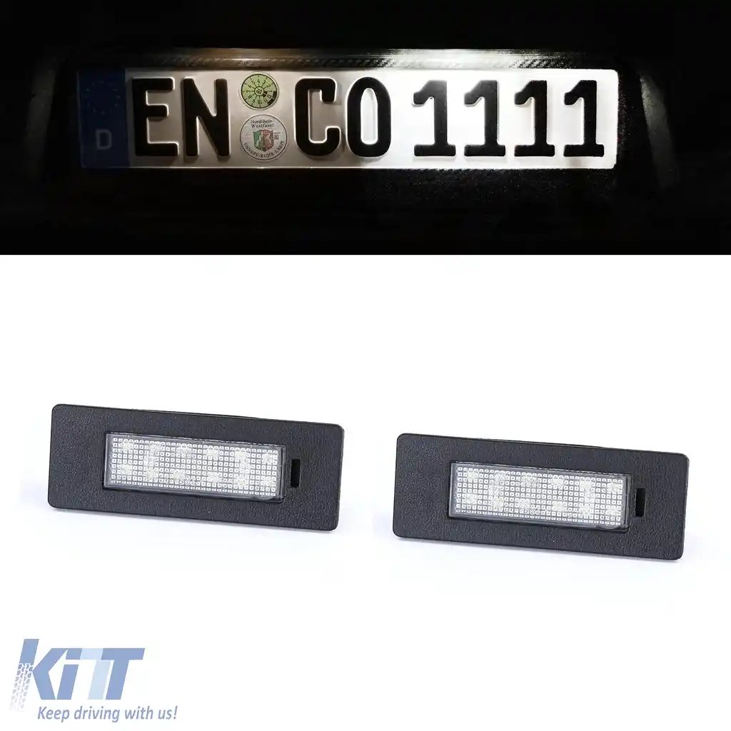 Lumina de număr LED Alb 6000K potrivită pentru Audi Q2 Q5 A5 din 2016