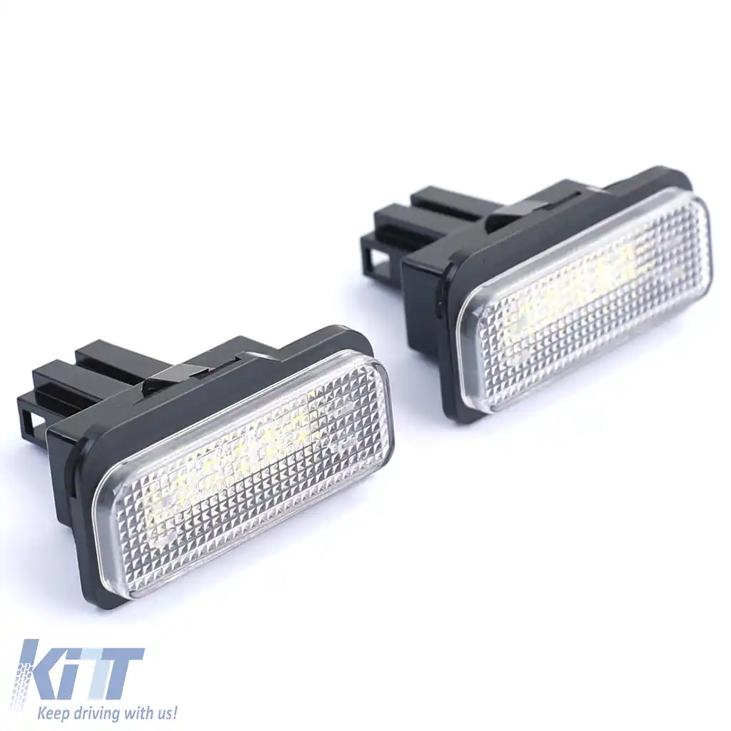 Lumina de număr LED alb 6000K potrivită pentru Mercedes C219 R171 W211 W203-image-6257103