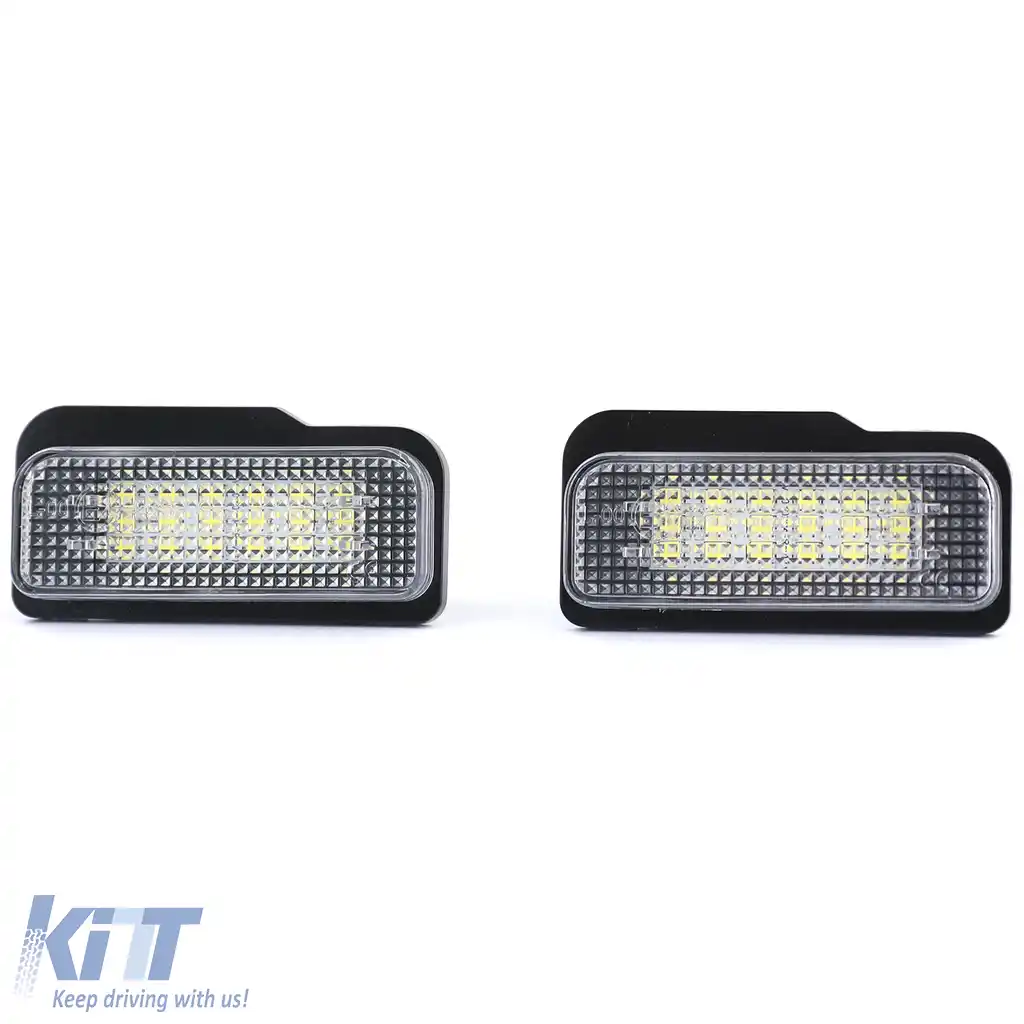 Lumina de număr LED alb 6000K potrivită pentru Mercedes C219 R171 W211 W203-image-6257104