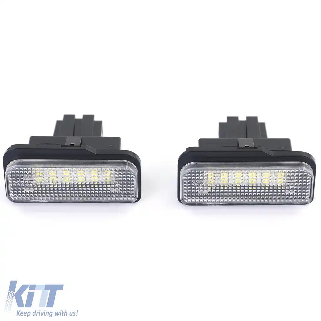 Lumina de număr LED alb 6000K potrivită pentru Mercedes C219 R171 W211 W203-image-6257105