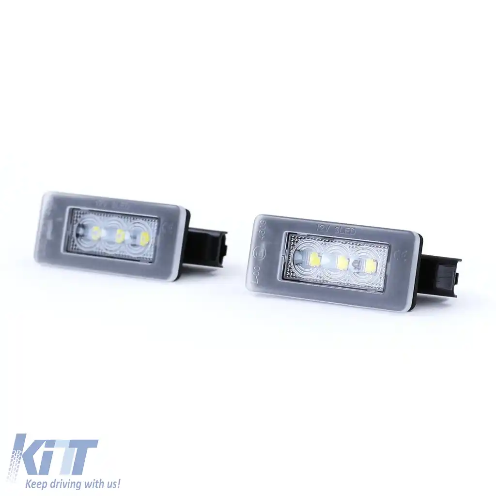 Lumina de număr LED Alb 6000K potrivită pentru Peugeot 207 CC 208 308 II Citroen C5-image-6329087