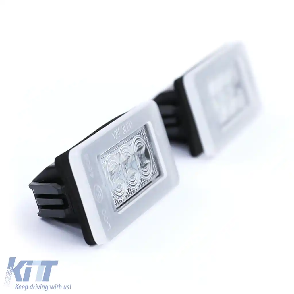 Lumina de număr LED Alb 6000K potrivită pentru Peugeot 207 CC 208 308 II Citroen C5-image-6329088