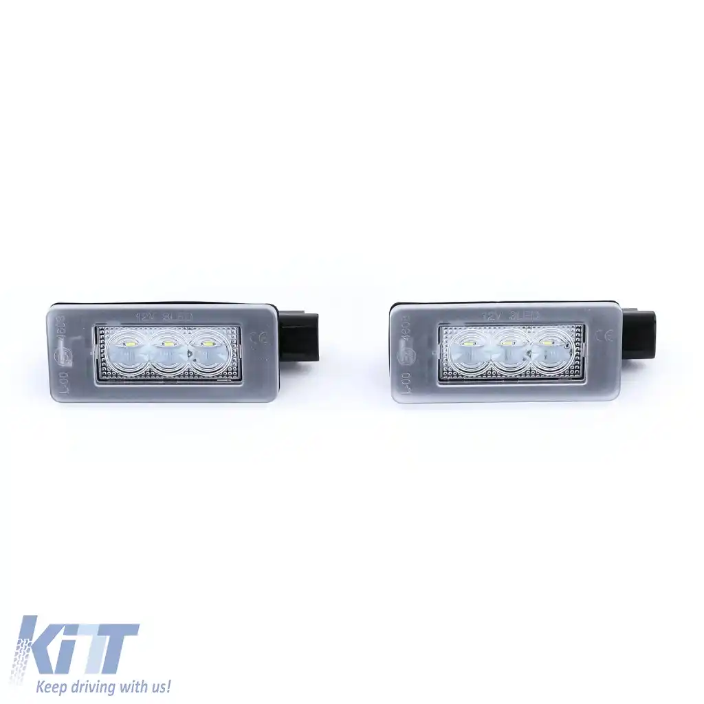 Lumina de număr LED Alb 6000K potrivită pentru Peugeot 207 CC 208 308 II Citroen C5-image-6329089