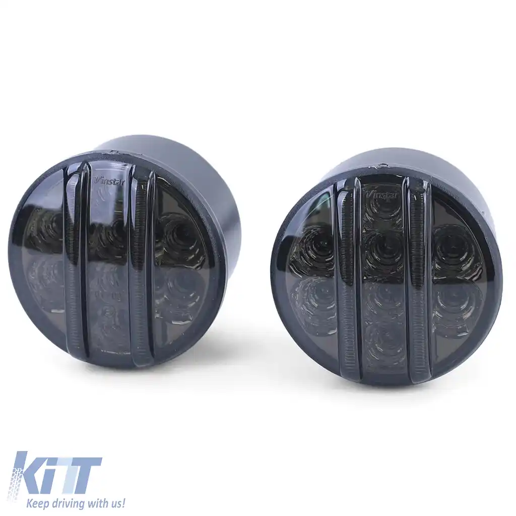 Lumina de parcare cu indicator frontal din sticlă clară LED, fum negru, potrivită pentru Jeep Wrangler JK din 07-image-6202071