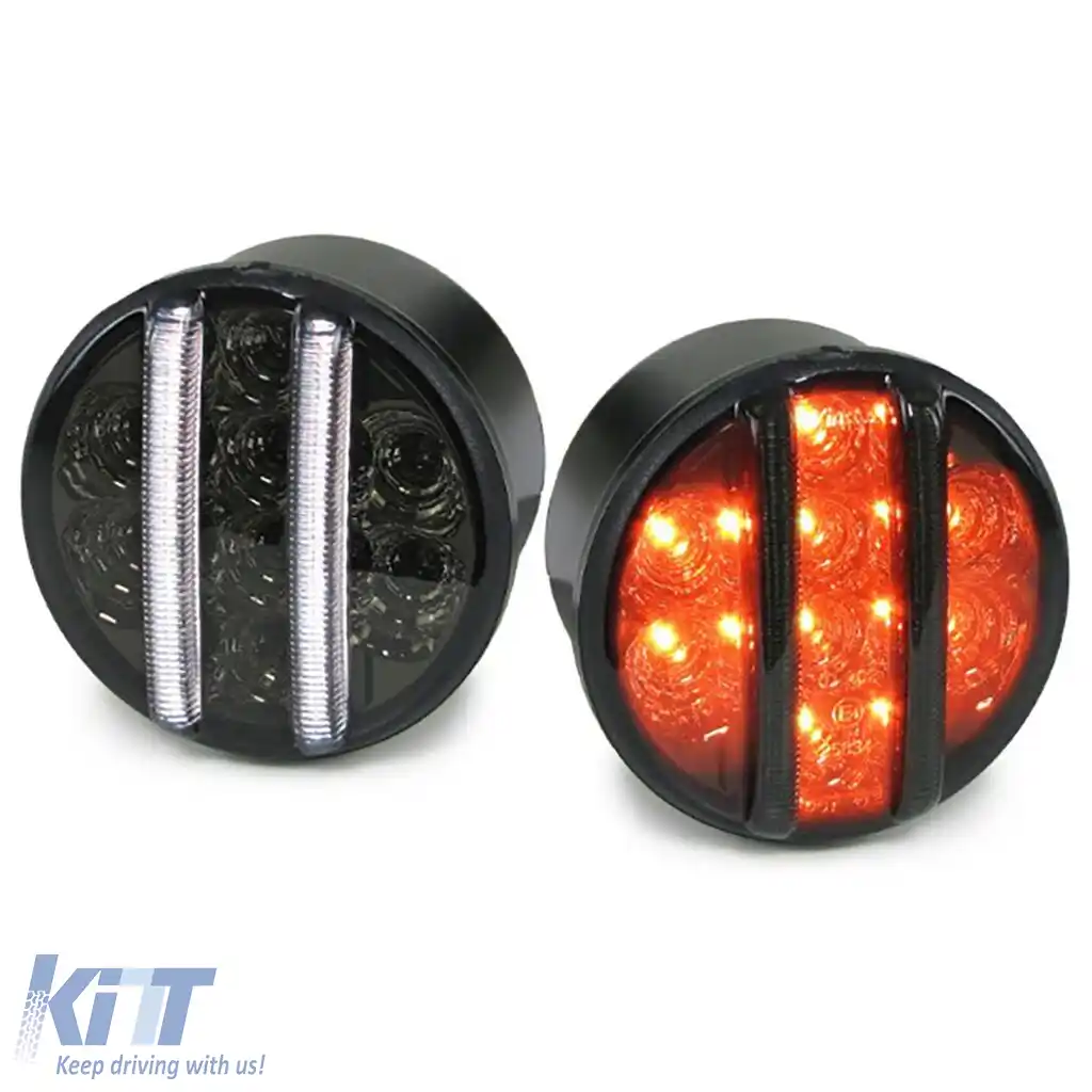 Lumina de parcare cu indicator frontal din sticlă clară LED, fum negru, potrivită pentru Jeep Wrangler JK din 07-image-6202078