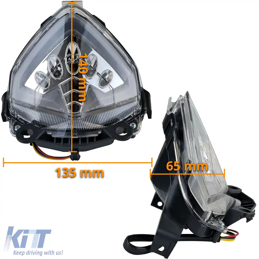 Lumina de stop LED clar pentru motocicletă, potrivită pentru Honda CB 500 X / F CBR 500 R din 2013-image-6258421