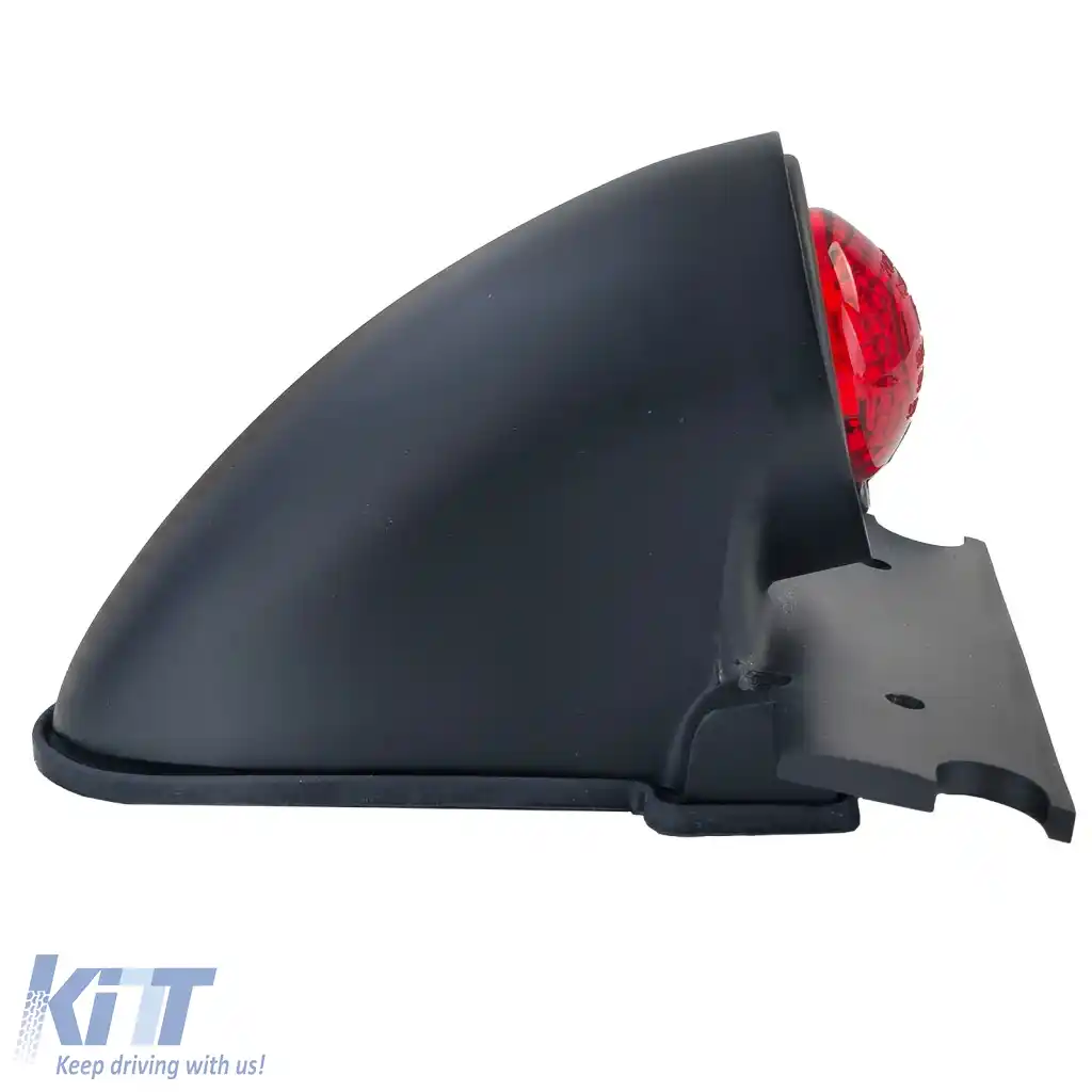 Lumina spate de motocicletă Sparto neagră universală, potrivită pentru chopper old school Harley retro-image-6261597