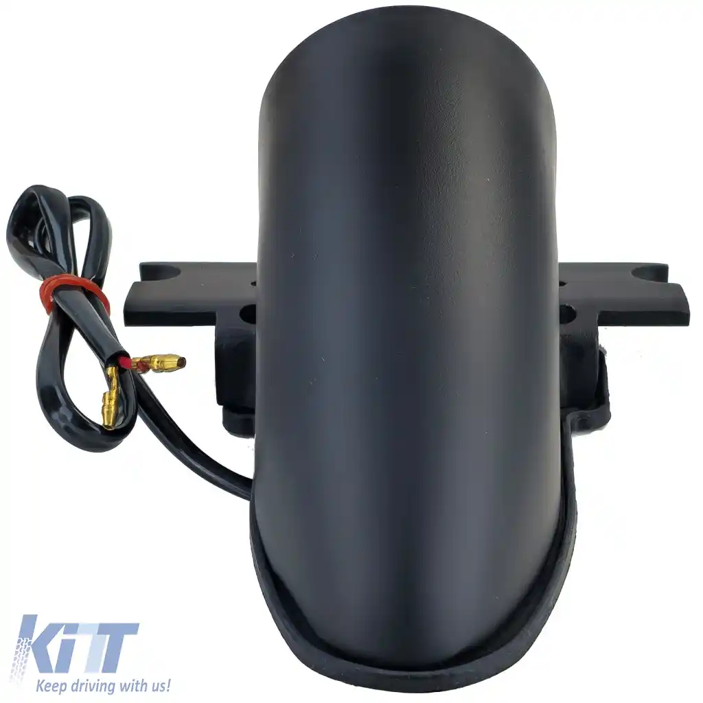 Lumina spate de motocicletă Sparto neagră universală, potrivită pentru chopper old school Harley retro-image-6261598