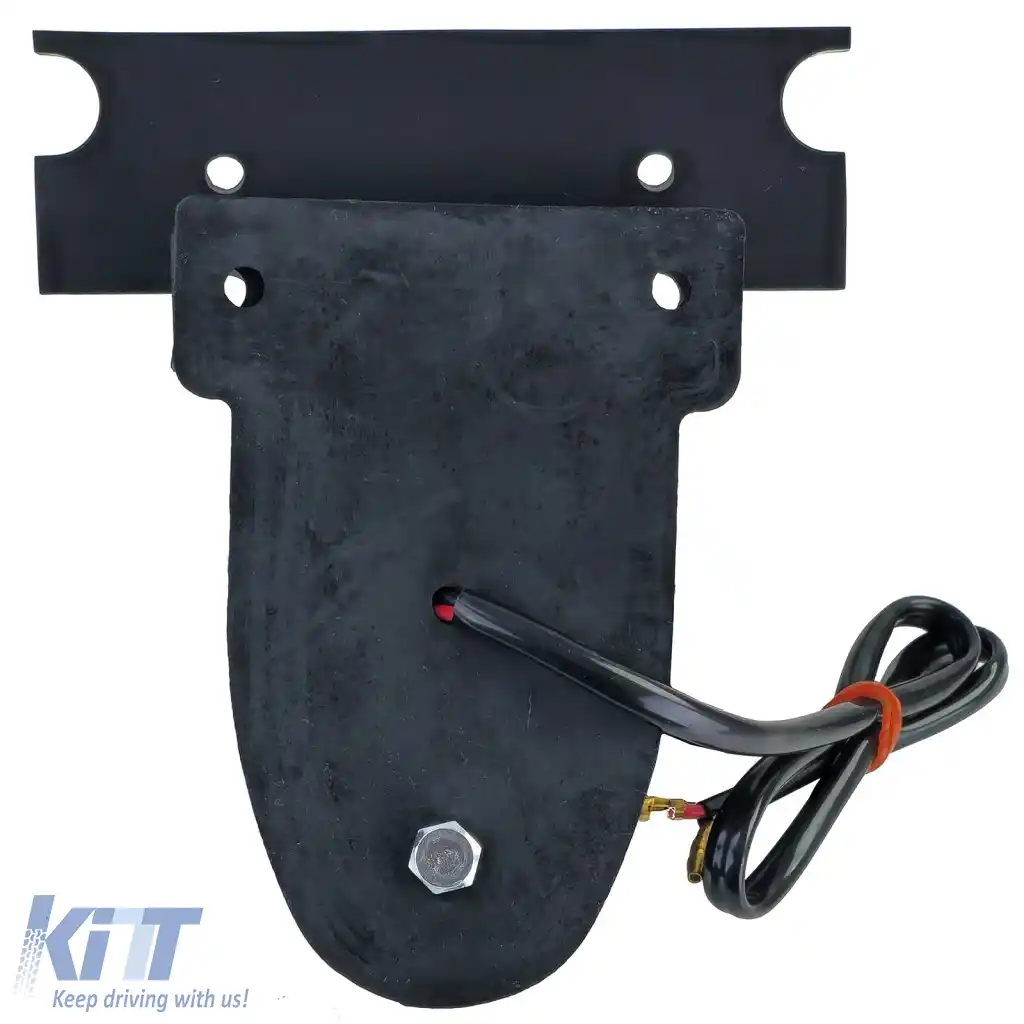 Lumina spate de motocicletă Sparto neagră universală, potrivită pentru chopper old school Harley retro-image-6261599