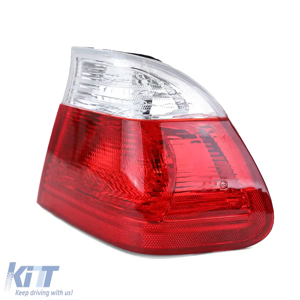 Lumina spate exterioară roșie albă dreapta, potrivită pentru BMW Seria 3 E46 sedan 98-01-image-6208454