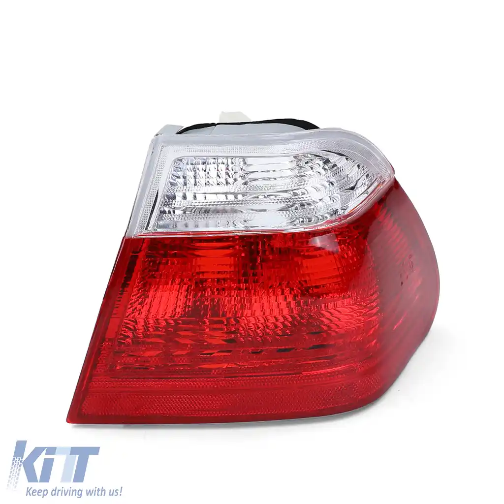 Lumina spate exterioară roșie albă dreapta, potrivită pentru BMW Seria 3 E46 sedan 98-01-image-6208456