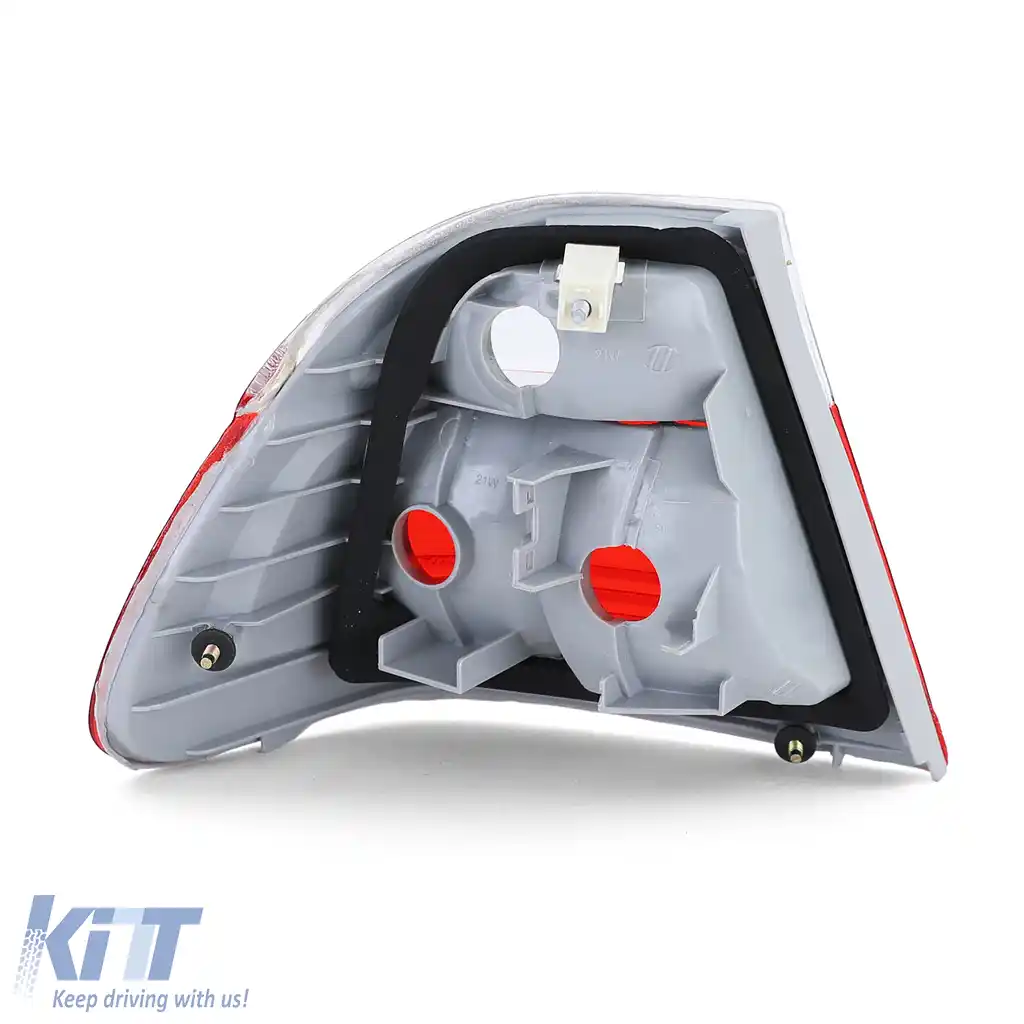 Lumina spate exterioară roșie albă dreapta, potrivită pentru BMW Seria 3 E46 sedan 98-01-image-6208457
