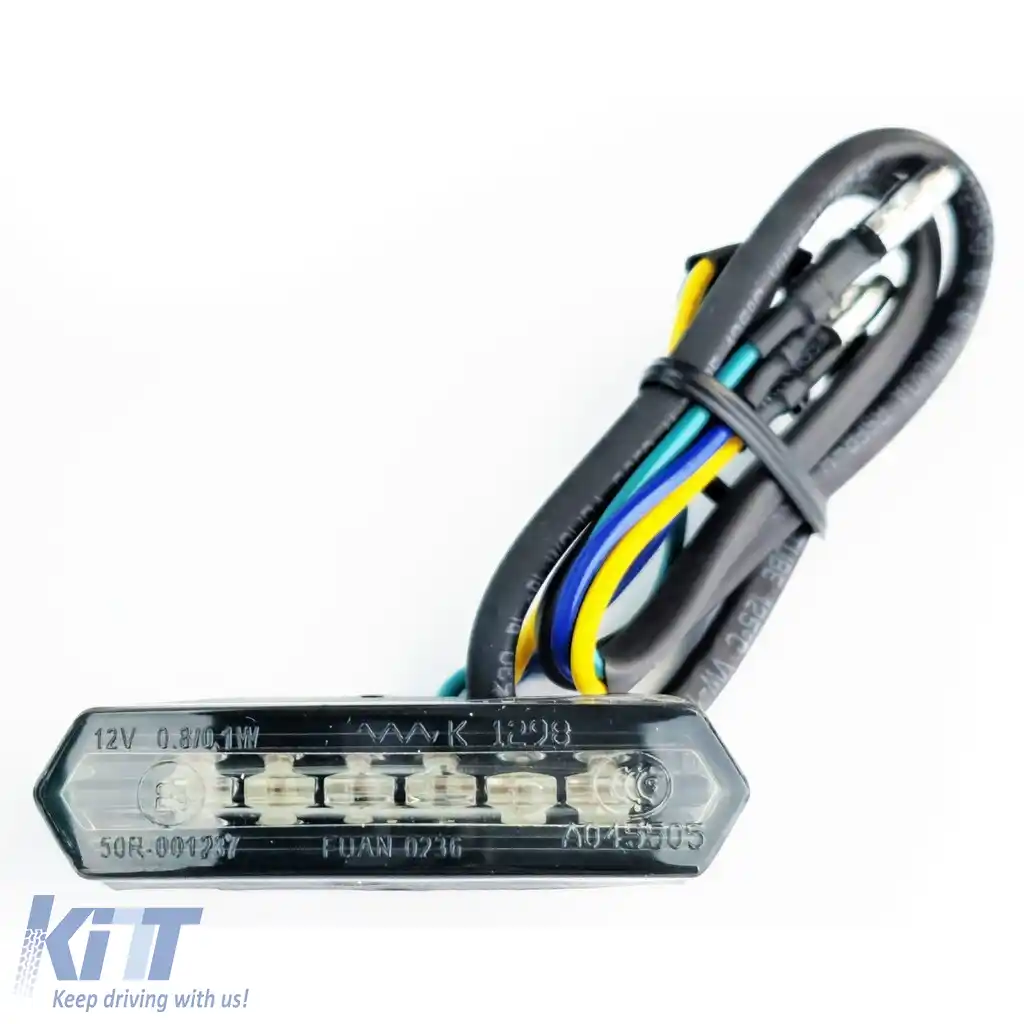 Lumina spate LED fumurie mini E-aprobat 48mm universal pentru motociclete personalizate
