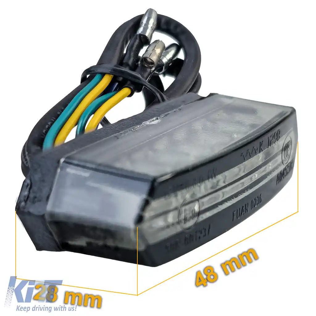 Lumina spate LED fumurie mini E-aprobat 48mm universal pentru motociclete personalizate-image-6259111