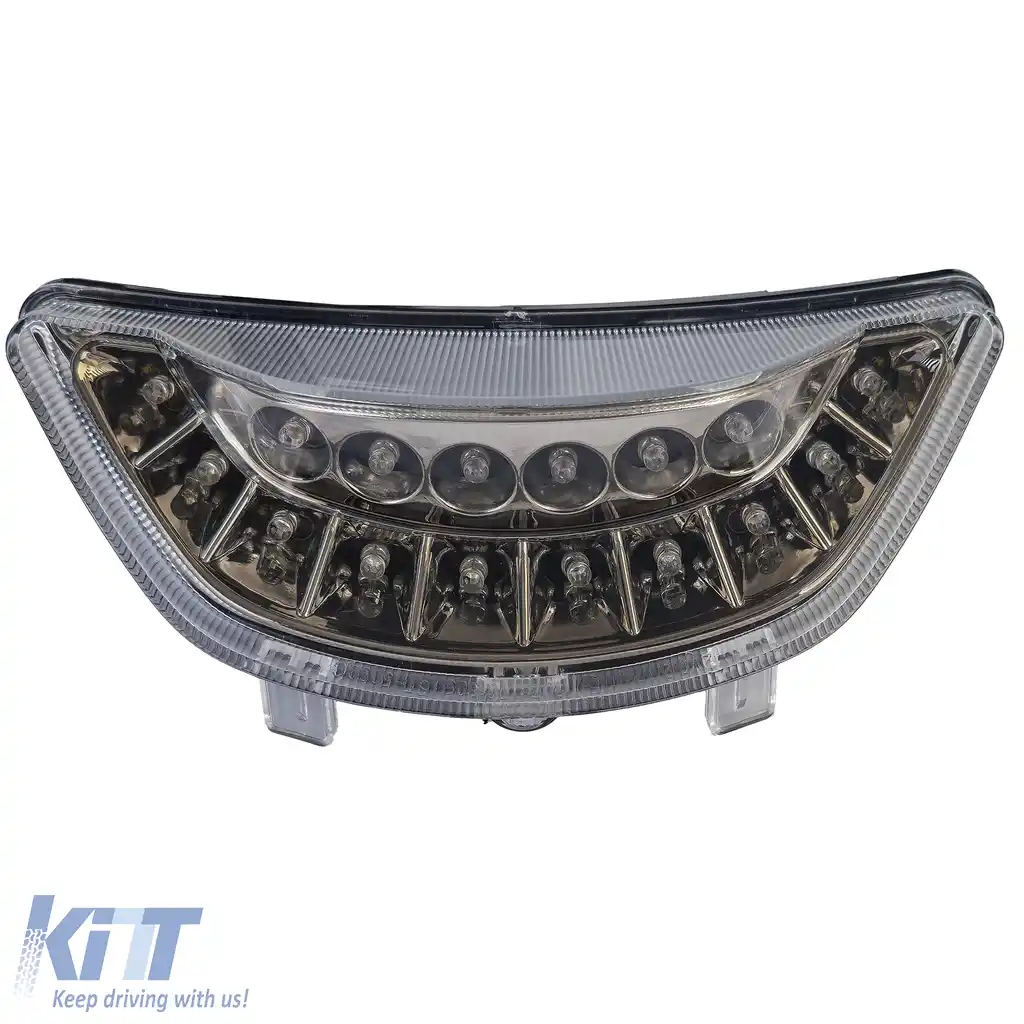 Lumina spate LED pentru motocicletă cu sticlă clară și crom pentru Yamaha V-Max 1700 02-20