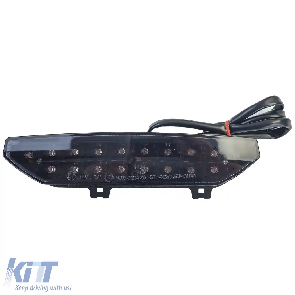 Lumina spate LED pentru motocicletă cu sticlă clară fumurie, potrivită pentru Kawasaki Ninja ZX-6R 07-08